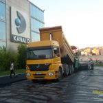 Site İçi Sıcak Asfalt Serimi