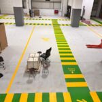 fabrika içi yol çizgileri